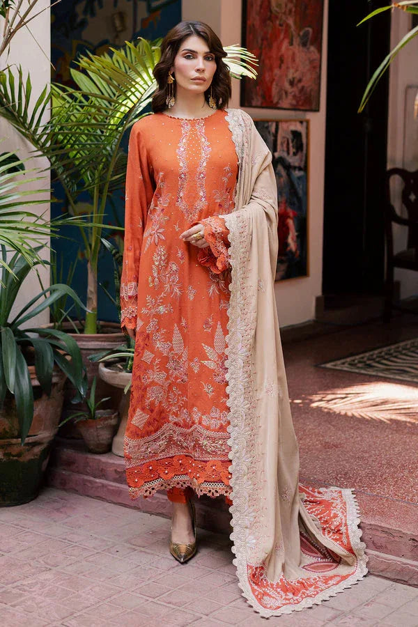 Nureh | Exclusive Leather Peach | NE-184 - Aqsa Fabrics