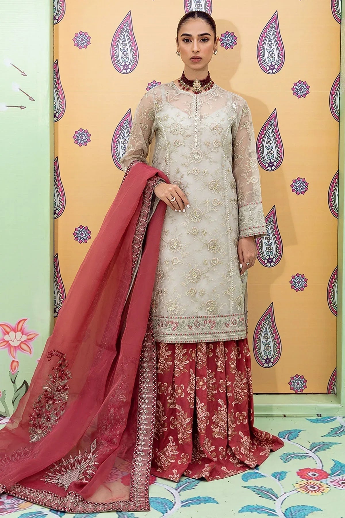 Nureh | Fancy Formals | NP-340 - Aqsa Fabrics