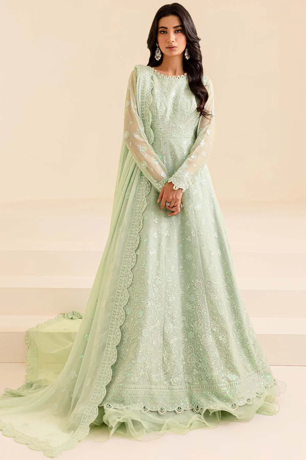 Farasha | Lumiere Formals | Aqua Dream - Aqsa Fabrics