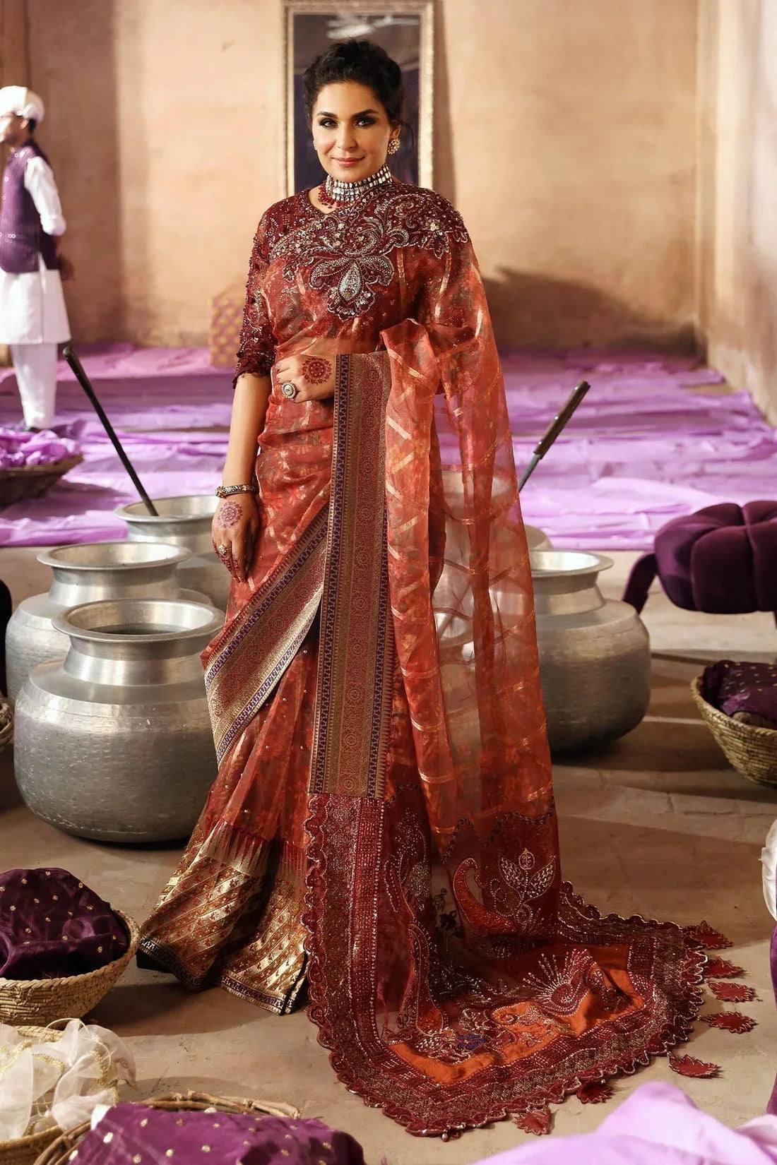 Nureh | Jhoomro Wedding Formals | NL-71 GEHNA - Aqsa Fabrics