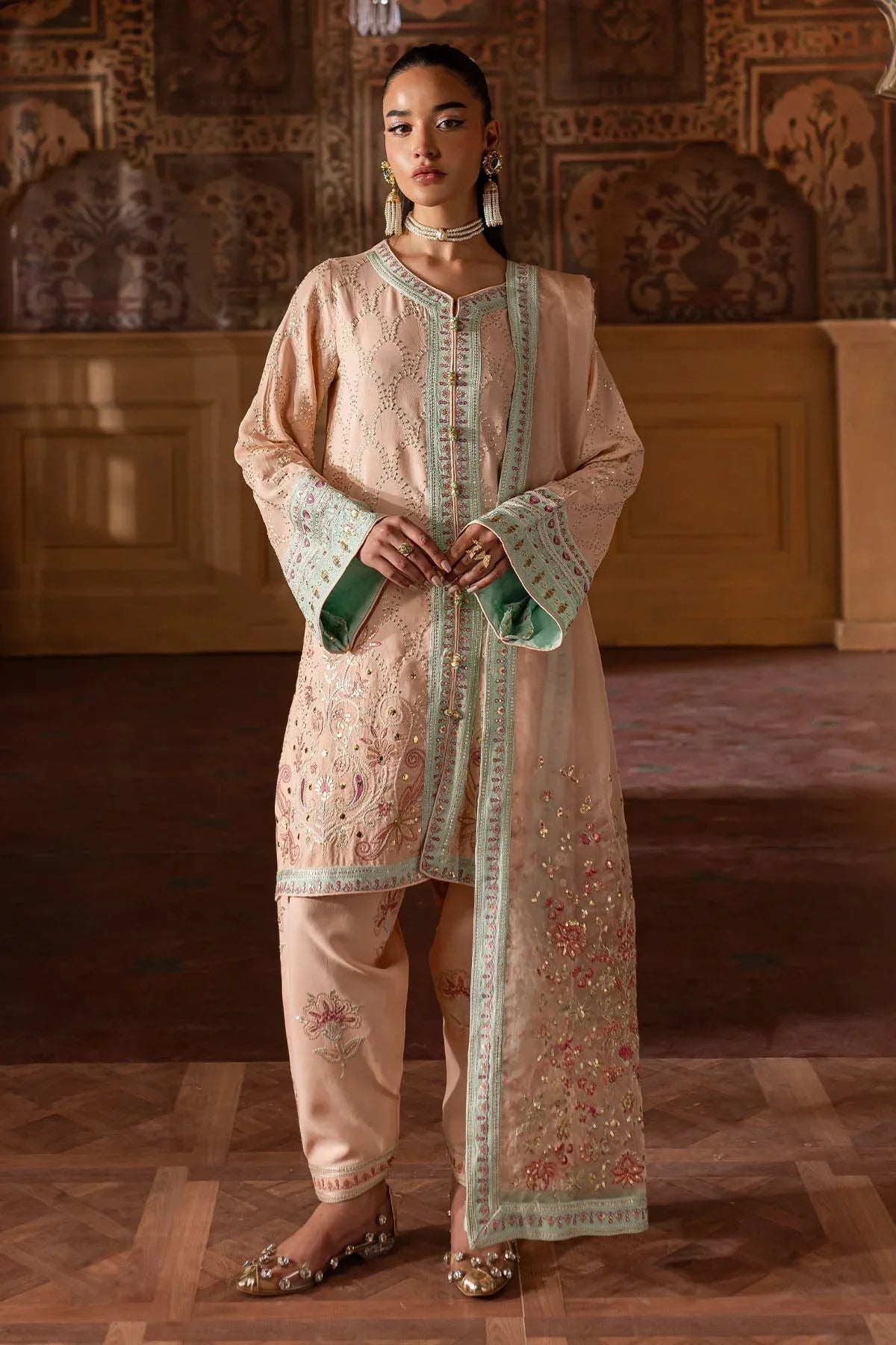 Nureh | Nur Mahal Formals | NE-141 - Aqsa Fabrics