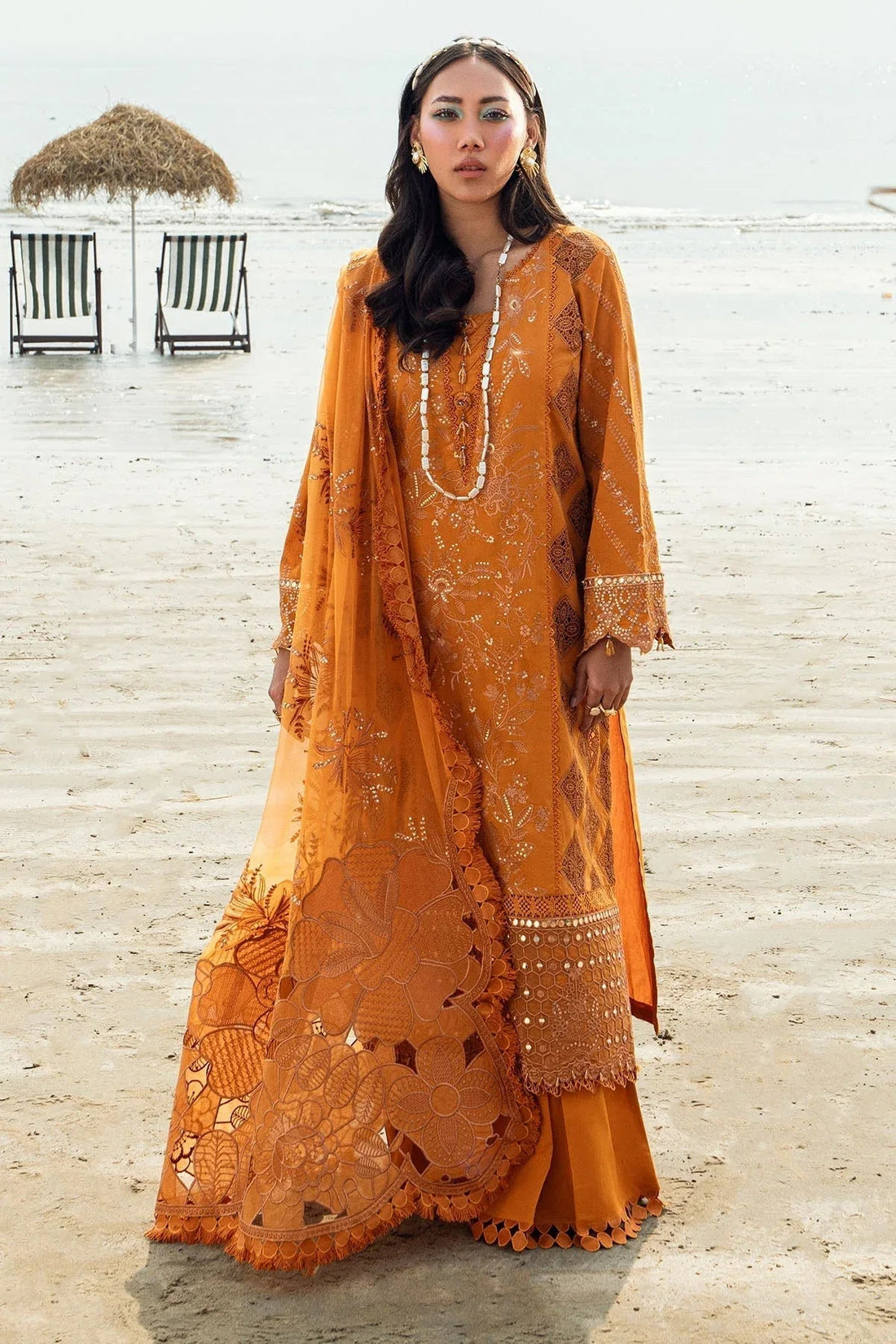 Nureh | Khuwab Luxury Lawn | NE-149 - Aqsa Fabrics