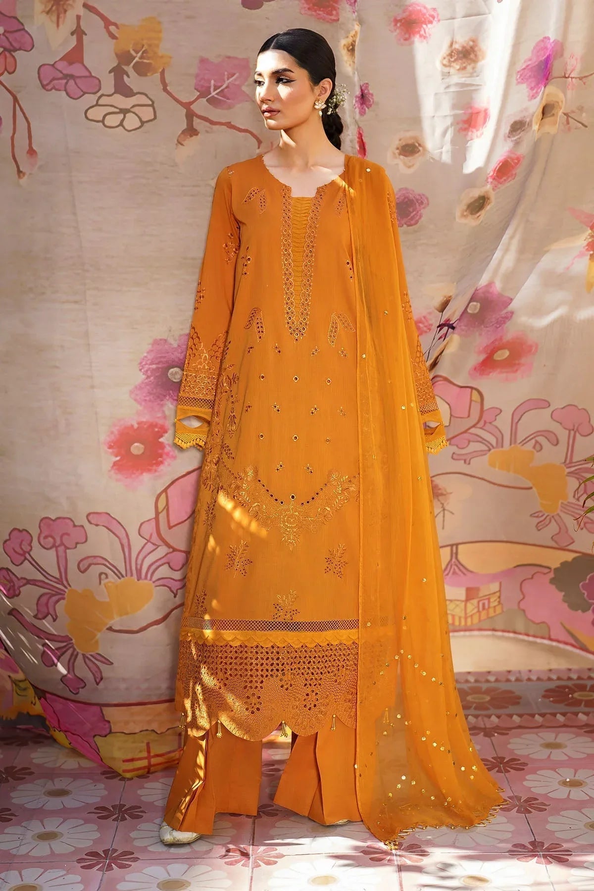 Nureh | Bazaar Lawn | NS-138 - Aqsa Fabrics