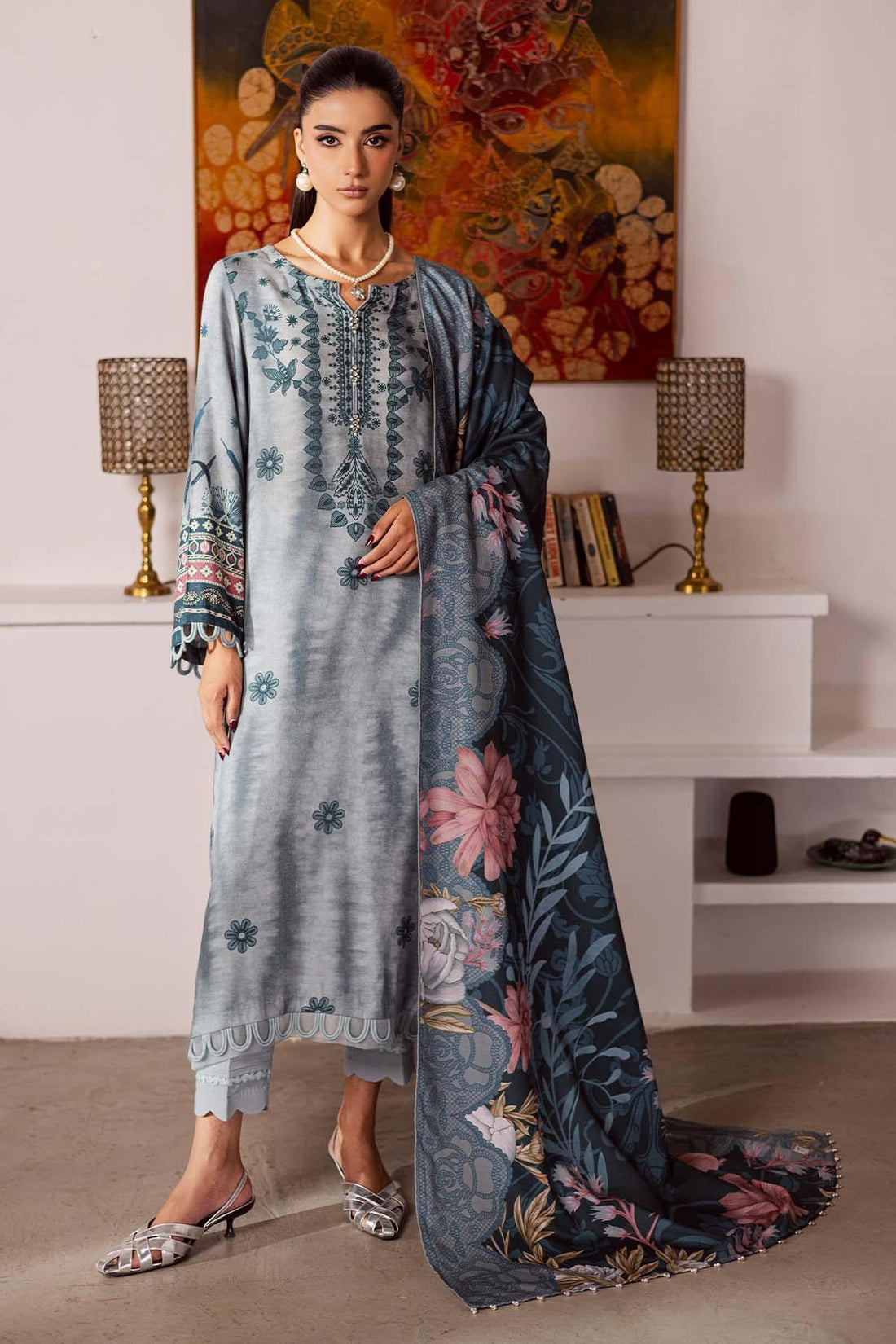 Nureh | Linen Jacquard | SP-193 - Aqsa Fabrics