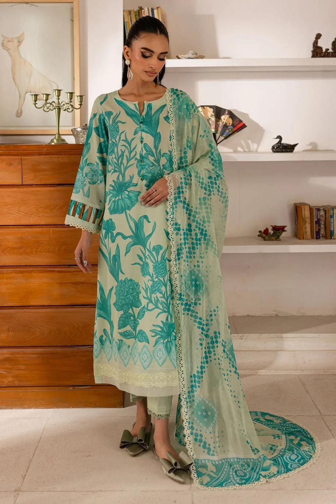 Nureh | Printed Lawn 25 | SP-143 - Aqsa Fabrics