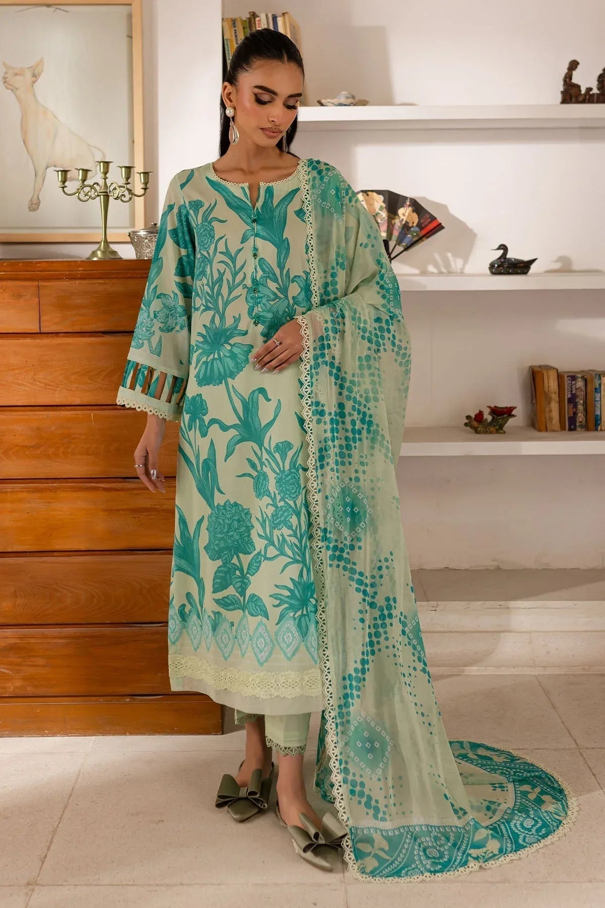 Nureh | Printed Lawn 25 | SP-143 - Aqsa Fabrics