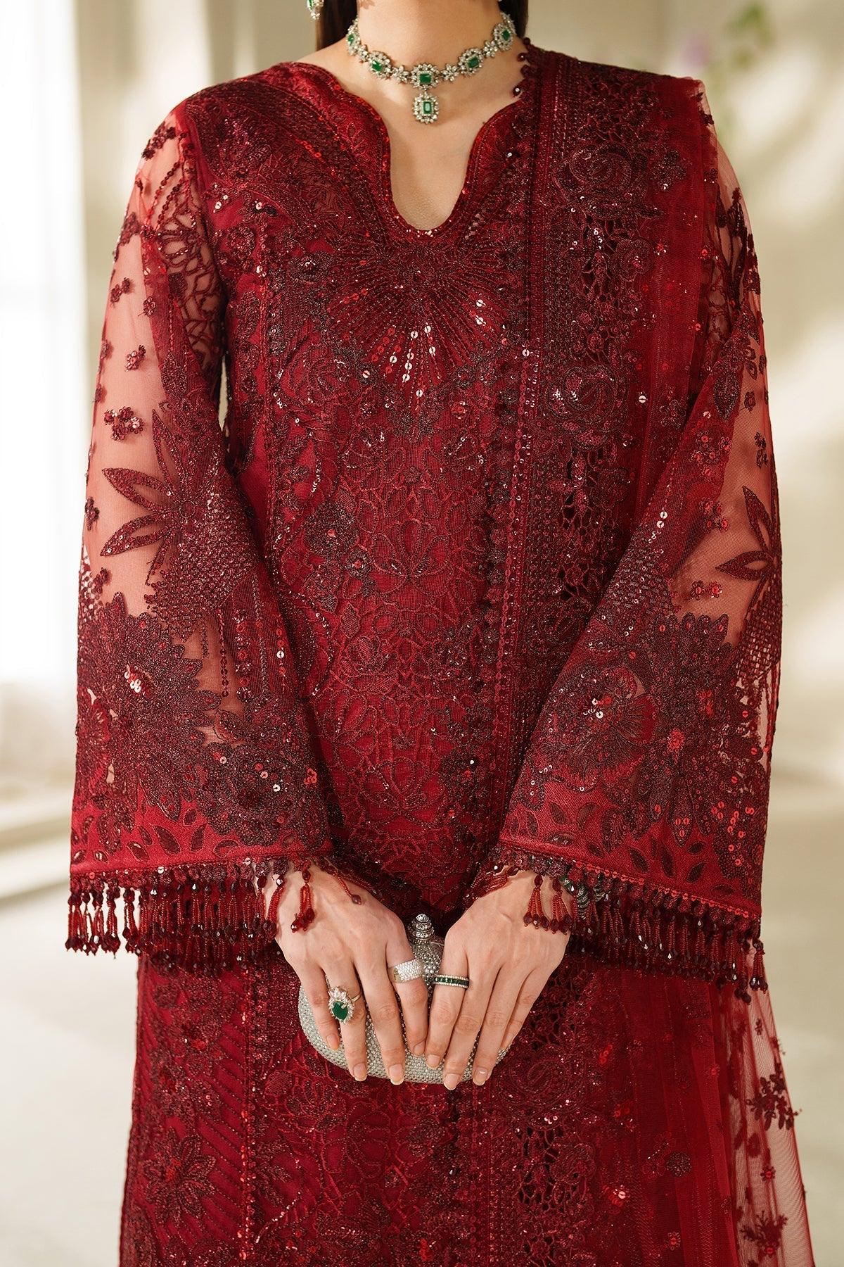 EMBROIDERED NET CH14-01 STITCHED