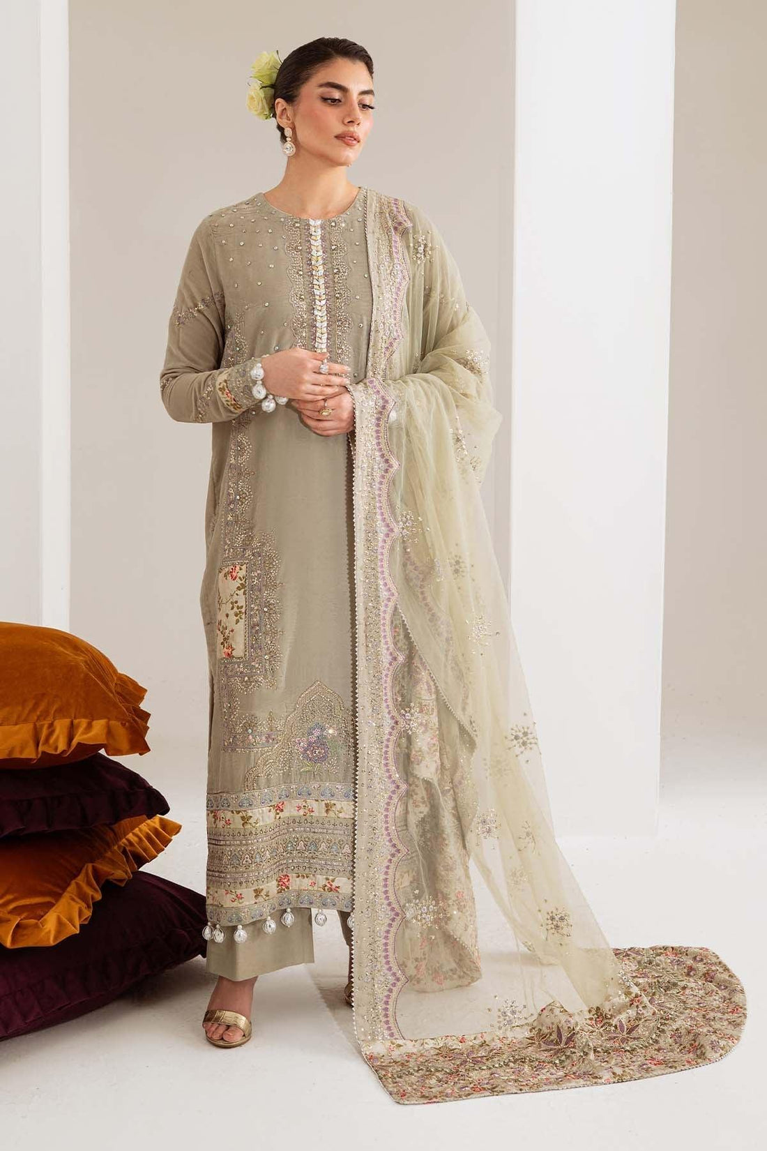 Nureh | Maya Velvet | NW-111 - Aqsa Fabrics