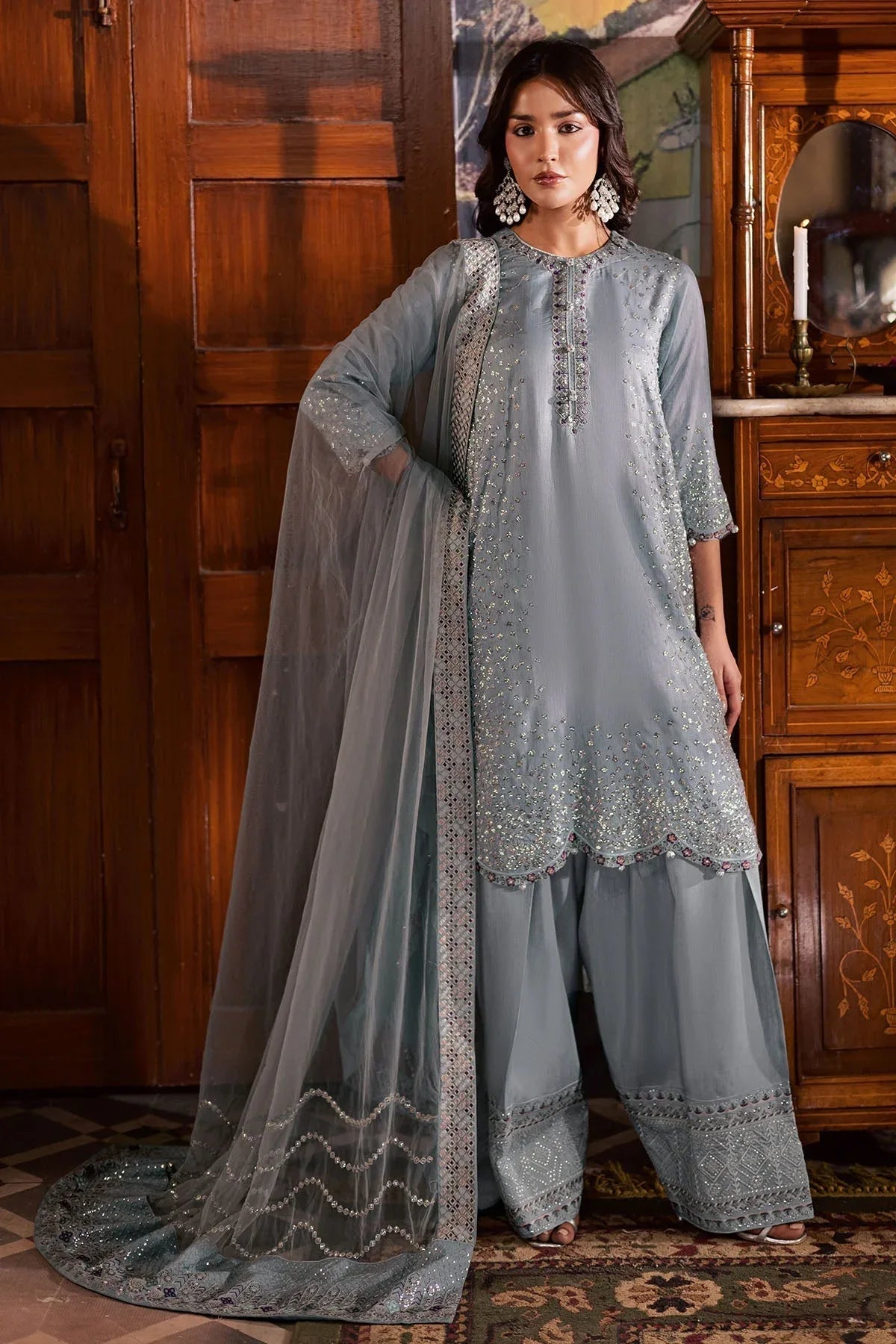 Nureh | Nur Mahal | NE-195 - Aqsa Fabrics