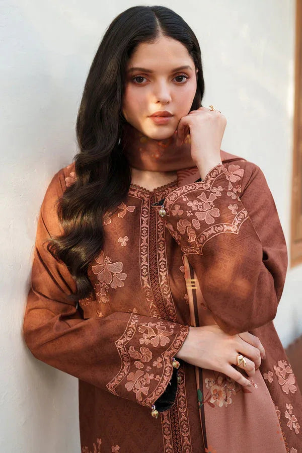 Farasha | Meline Premium Viscose 25 | Brown Clay - Aqsa Fabrics