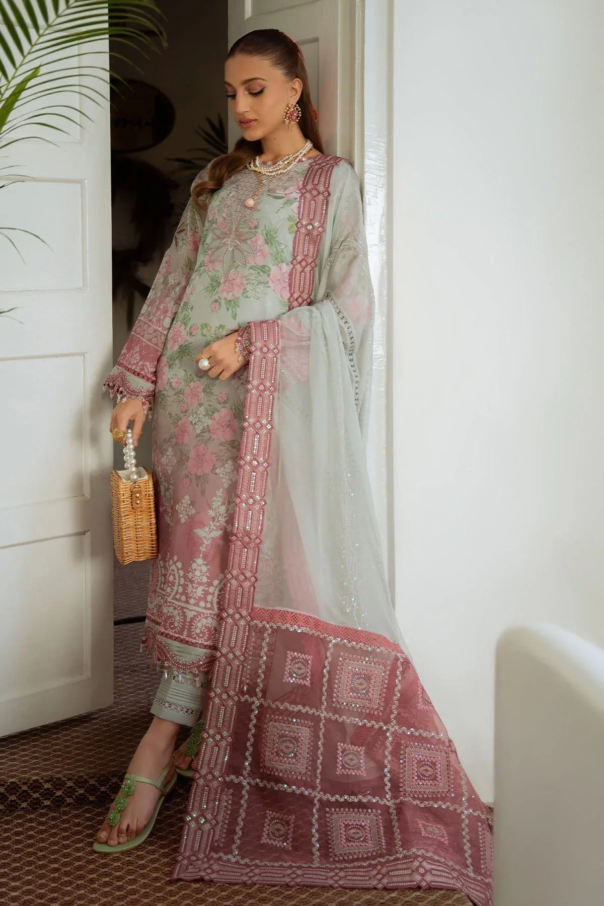 Nureh | Maya Swiss Lawn | NS-147 - Aqsa Fabrics