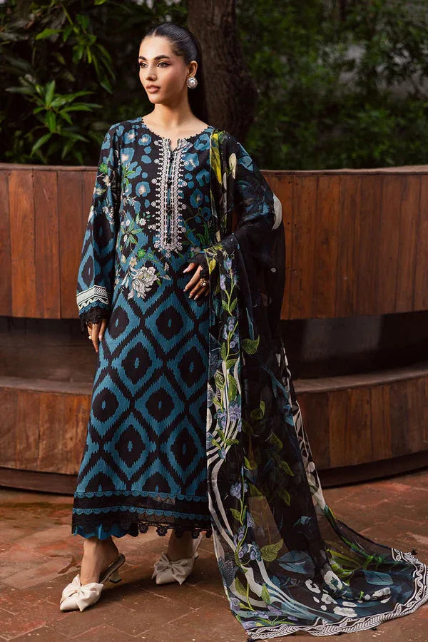 Nureh | Signature Printed Linen | SP-165 - Aqsa Fabrics