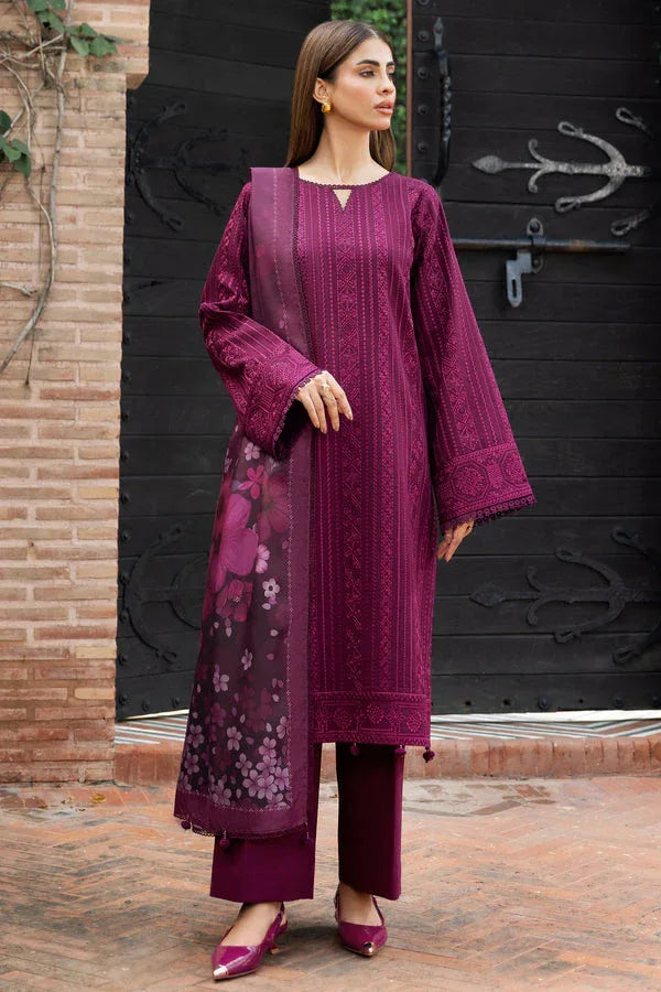 Farasha | Eminence Khaddar 25 | Rosemer - Aqsa Fabrics