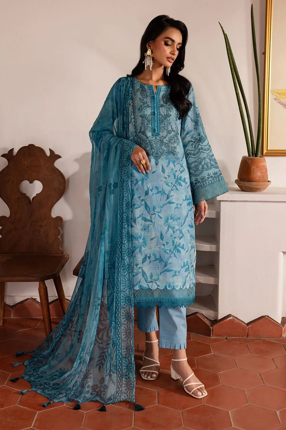 Nureh | Printed lawn 25 | SP-140 - Aqsa Fabrics