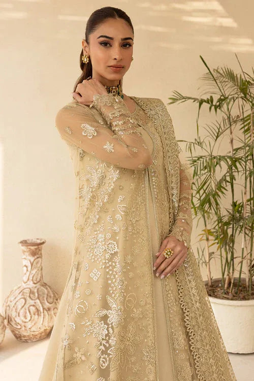 Farasha | Lu Zella Premium Formals 25 | Golden Aura - Aqsa Fabrics