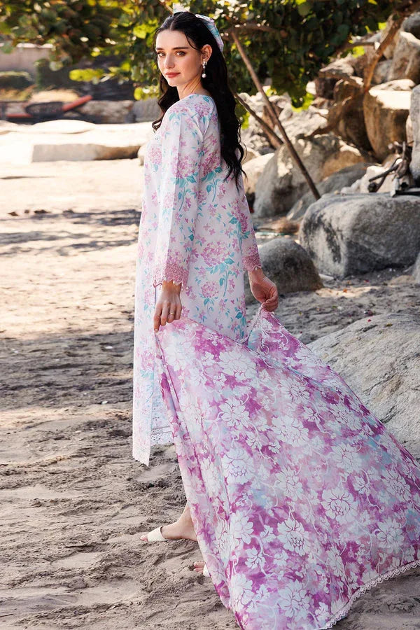 Farasha | Printed Essentials | Blossom Mist - Aqsa Fabrics