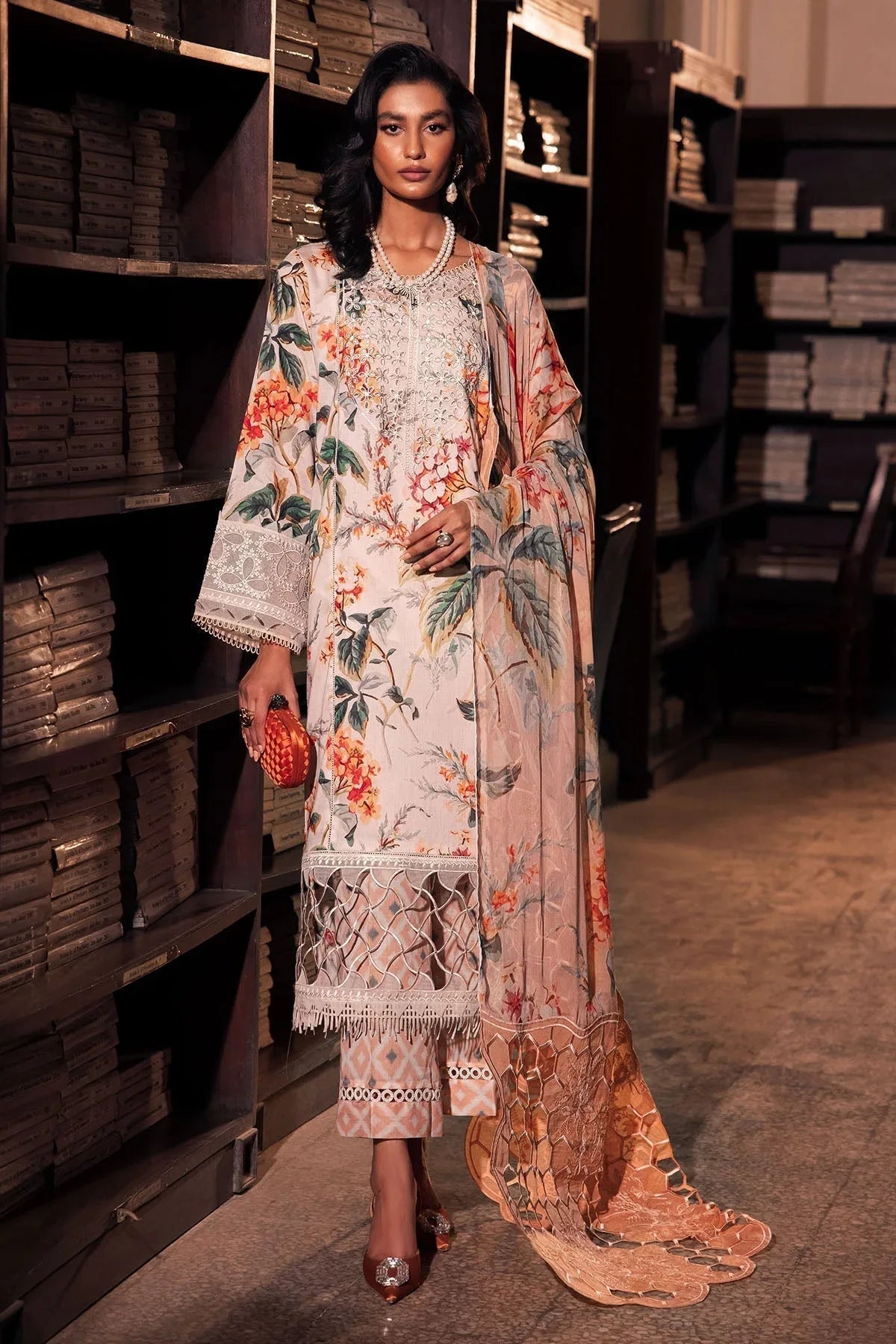 Nureh | Glam Girl Lawn | GL-13 - Aqsa Fabrics