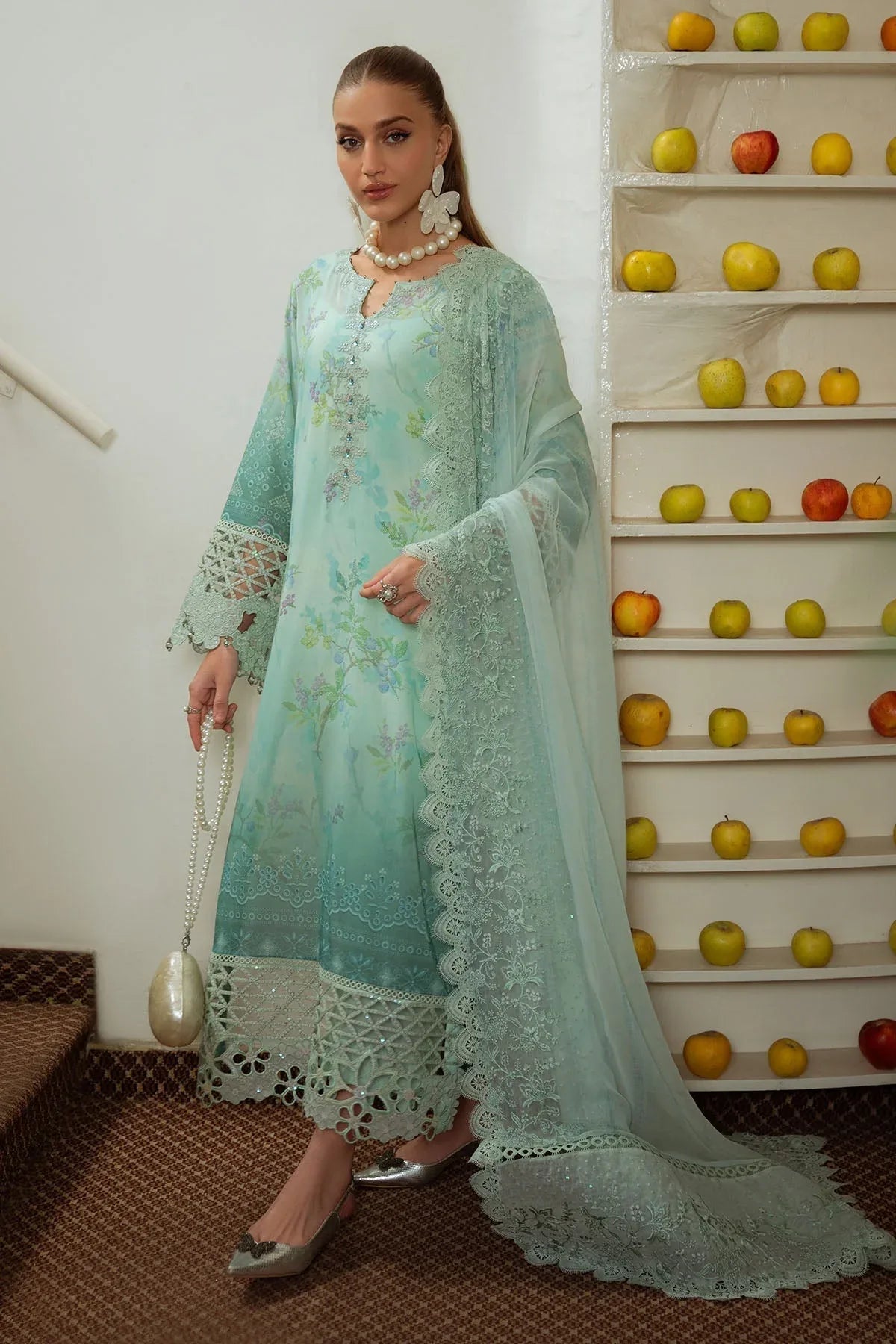 Nureh | Maya Swiss Lawn | NS-150 - Aqsa Fabrics