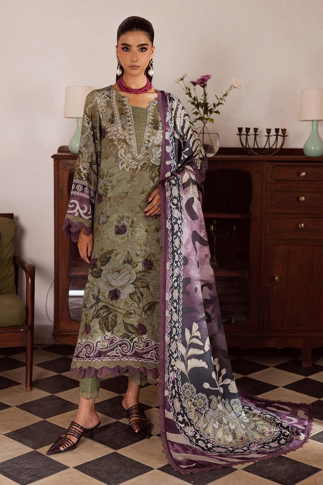 Nureh | Linen Jacquard | SP-191 - Aqsa Fabrics