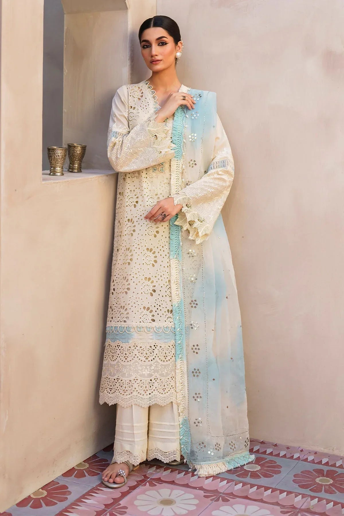 Nureh | Bazaar Lawn | NS-140 - Aqsa Fabrics
