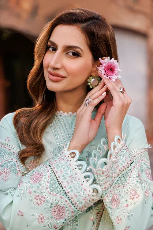 Farasha | Kaavish Lawn 24 | WHISPER MINT - Aqsa Fabrics