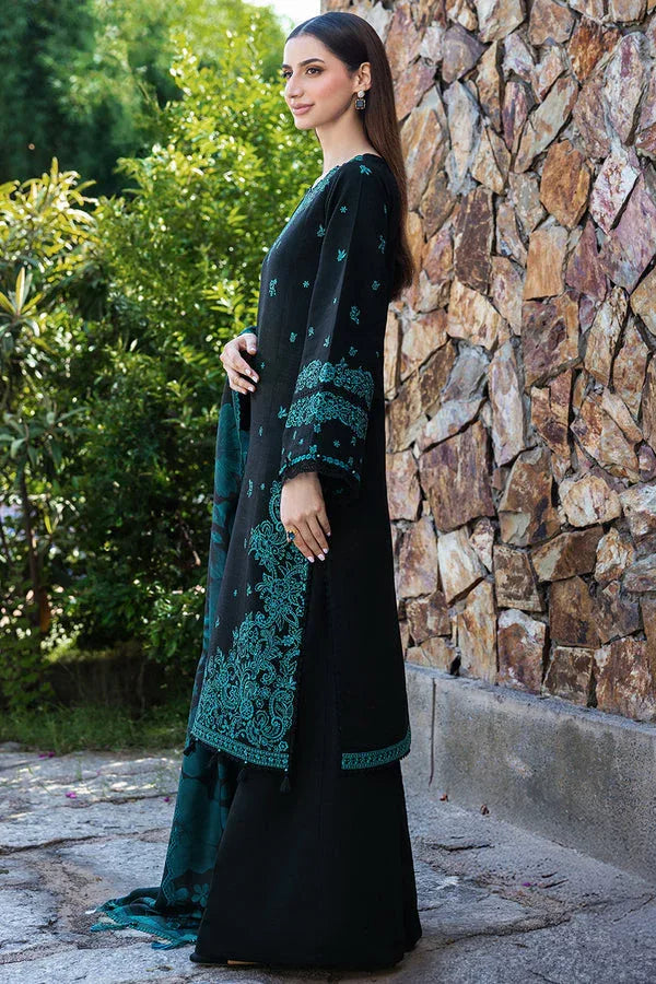 Farasha | Eminence Khaddar 25 | Sepia - Aqsa Fabrics