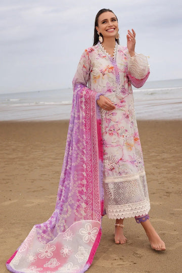Nureh | Gardenia Embroidered Lawn 25 | NSG-172 - Aqsa Fabrics