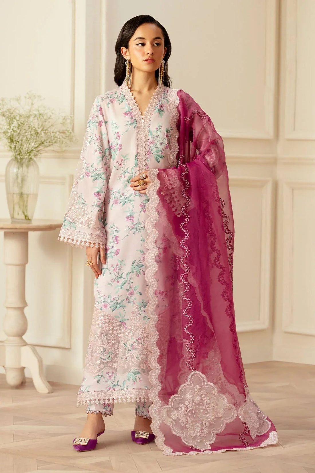 Nureh | Feya Eid Lawn | FE-01 - Aqsa Fabrics