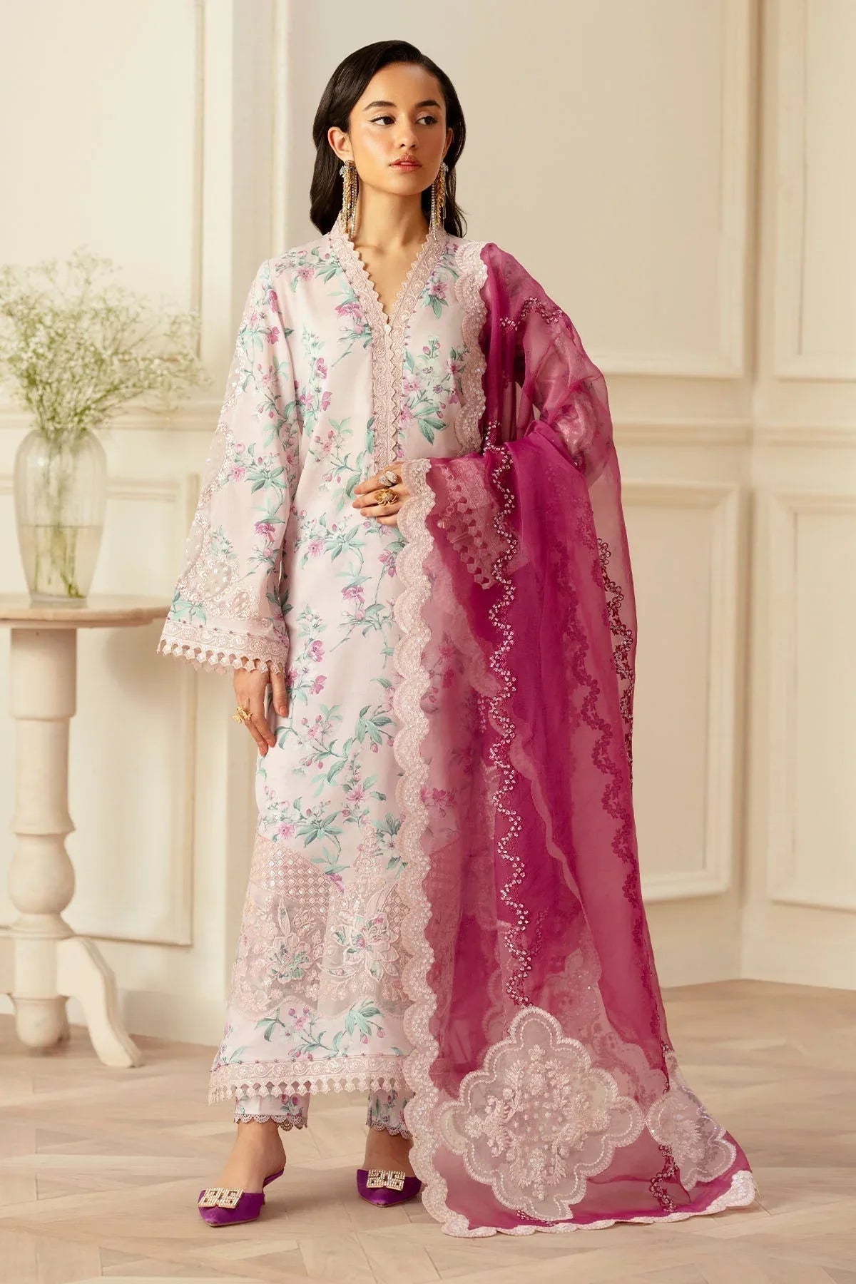 Nureh | Feya Eid Lawn | FE-01 - Aqsa Fabrics