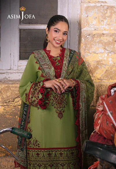 Asim Jofa | Embroidered Lawn Collection | AJAR-33 - Aqsa Fabrics