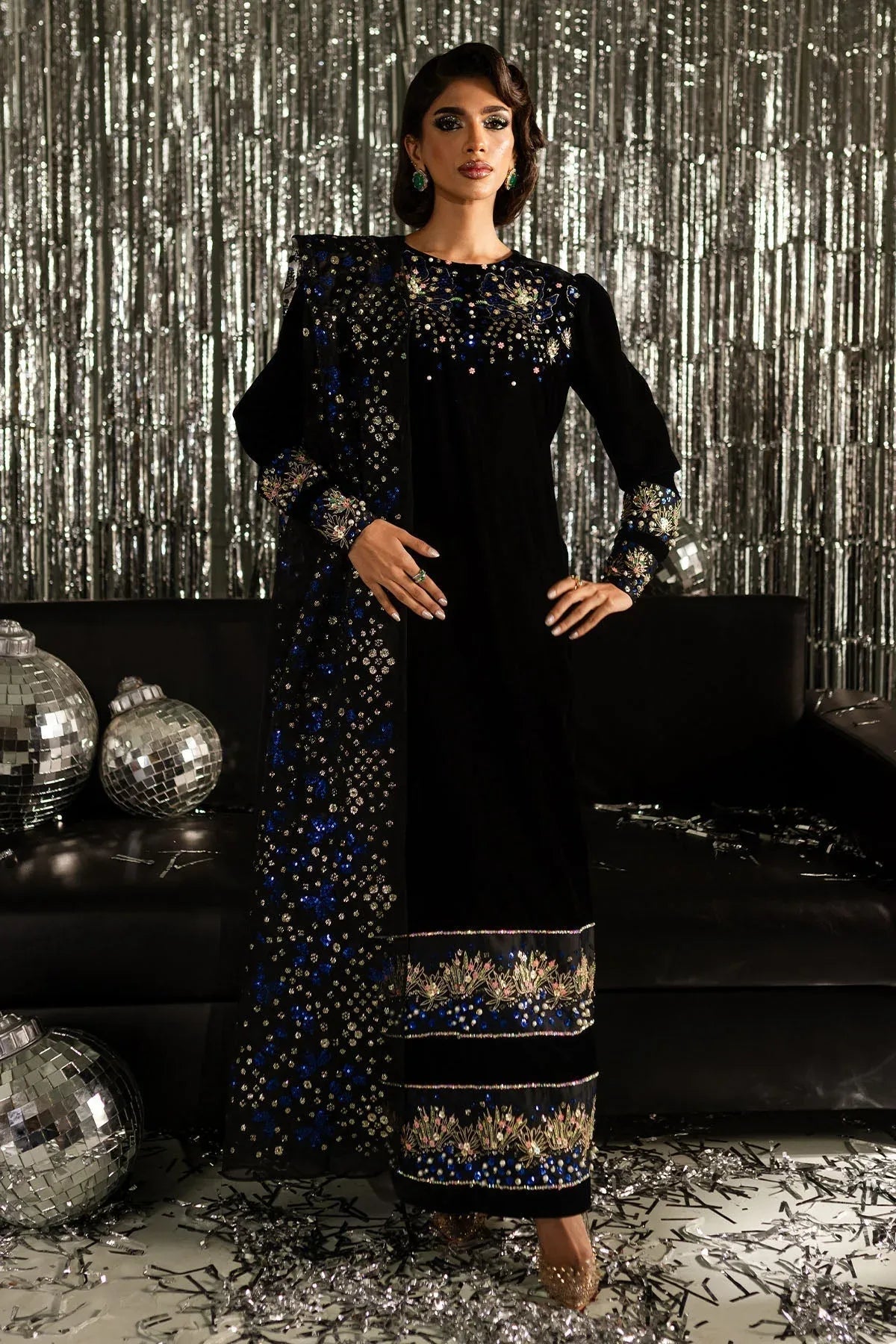 Nureh | Tiny Twinkles |  Moonbeam TW-08 - Aqsa Fabrics