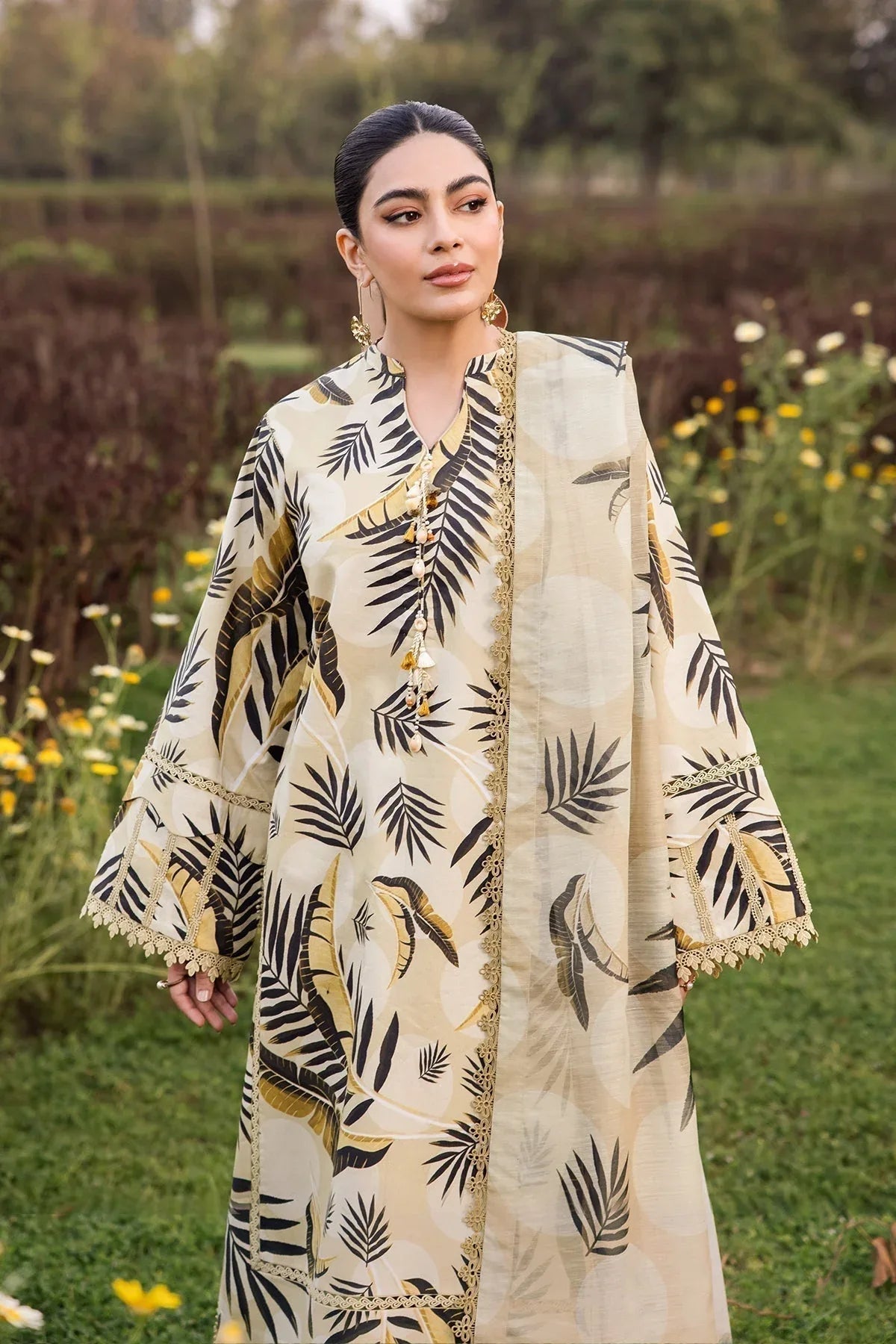 Alizeh | Sheen Lawn Prints 24 | DAFFODIL - Aqsa Fabrics