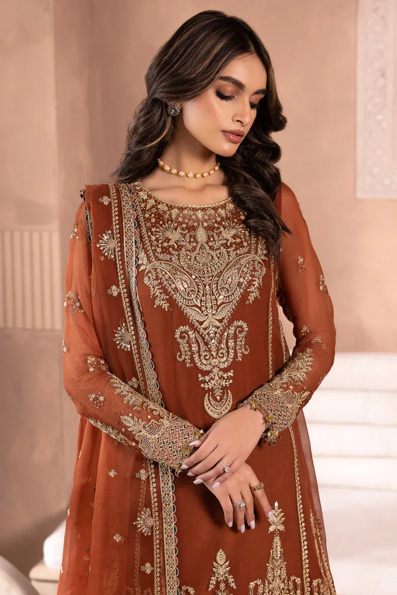 Jazmin | Formals Collection | CHIFFON UC-3040 - Aqsa Fabrics