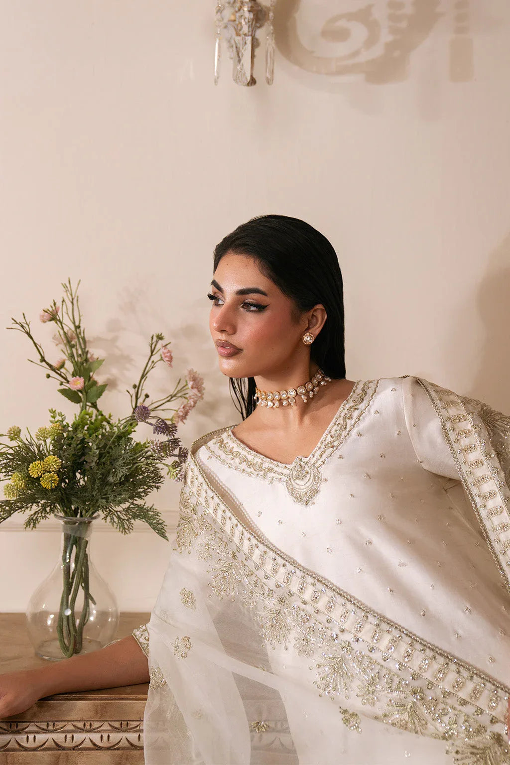 Neeshay | Luxe Pret | Ivoria - Aqsa Fabrics