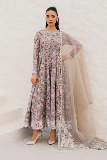 Baroque | Luxury Pret 25 | EMBROIDERED CHIFFON PR-1090 - Aqsa Fabrics