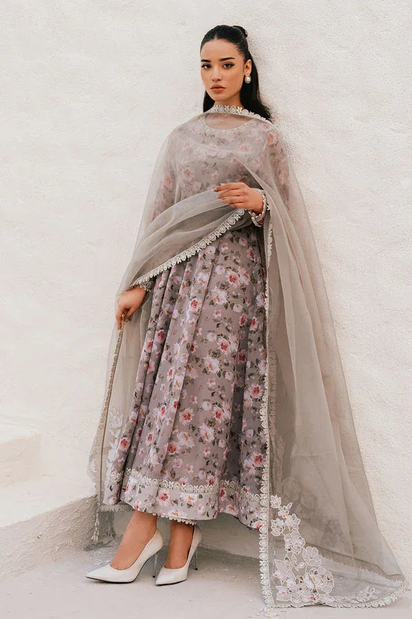 Baroque | Luxury Pret 25 | EMBROIDERED CHIFFON PR-1090 - Aqsa Fabrics