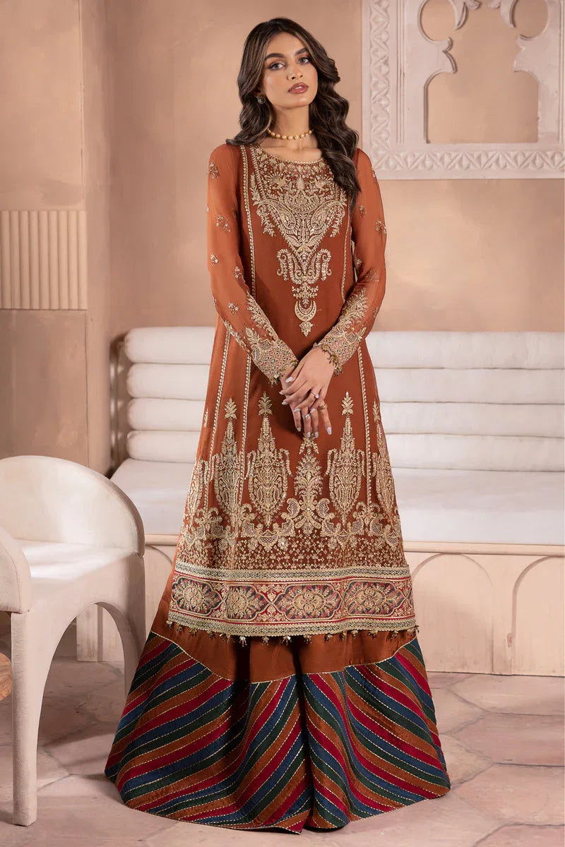 Jazmin | Formals Collection | CHIFFON UC-3040 - Aqsa Fabrics