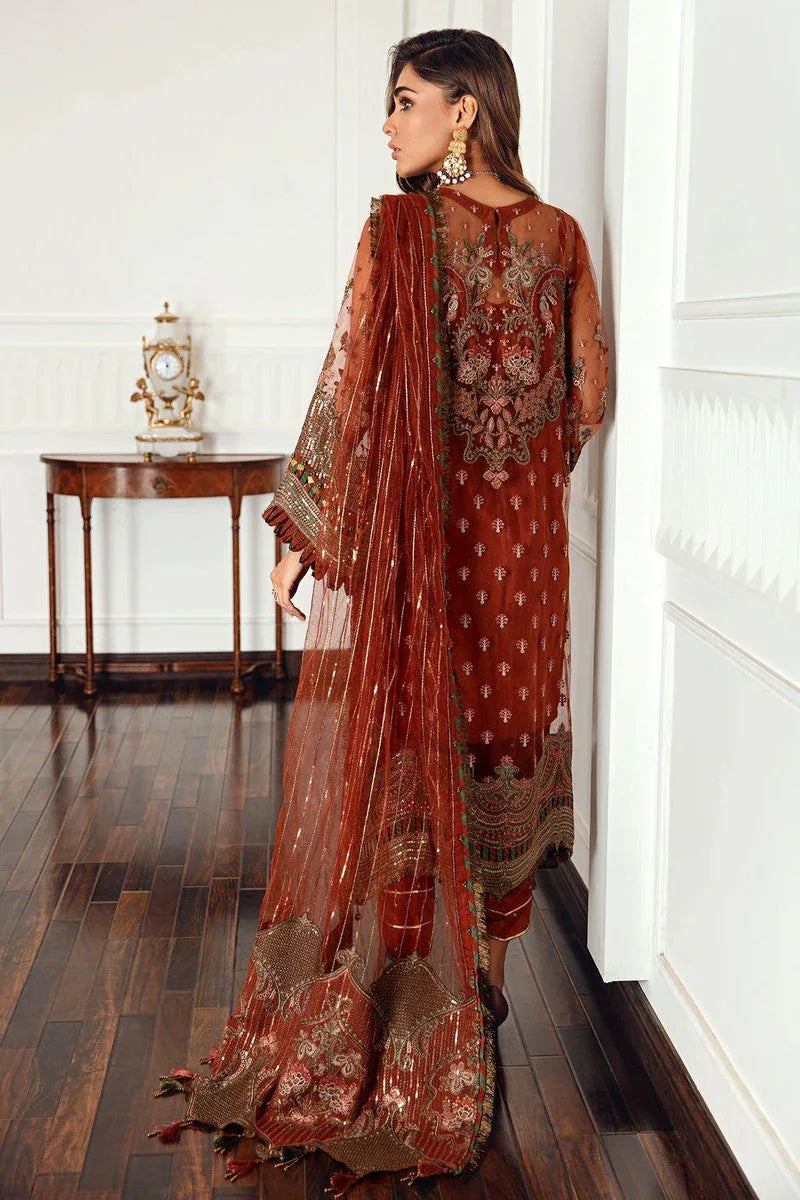 Jazmin | Formals Collection | NET UN-4018 - Aqsa Fabrics