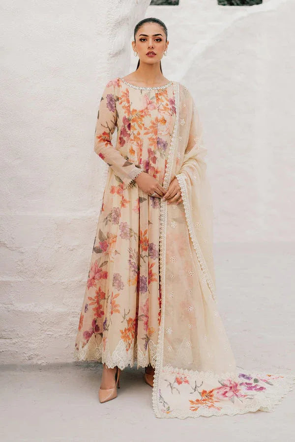 Baroque | Luxury Pret 25 | EMBROIDERED COTTON PATTI PR-1091 - Aqsa Fabrics