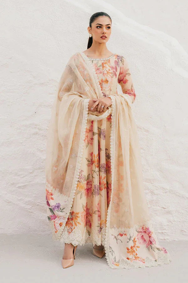 Baroque | Luxury Pret 25 | EMBROIDERED COTTON PATTI PR-1091 - Aqsa Fabrics