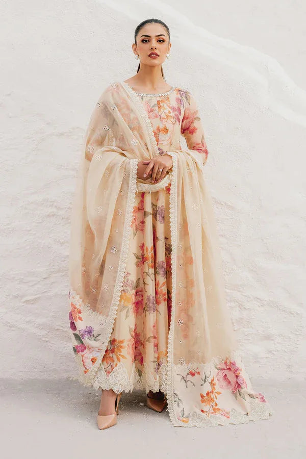 Baroque | Luxury Pret 25 | EMBROIDERED COTTON PATTI PR-1091 - Aqsa Fabrics