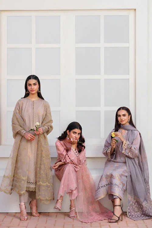 Baroque | Luxury Pret 24 | LAWN UF-642 - Aqsa Fabrics