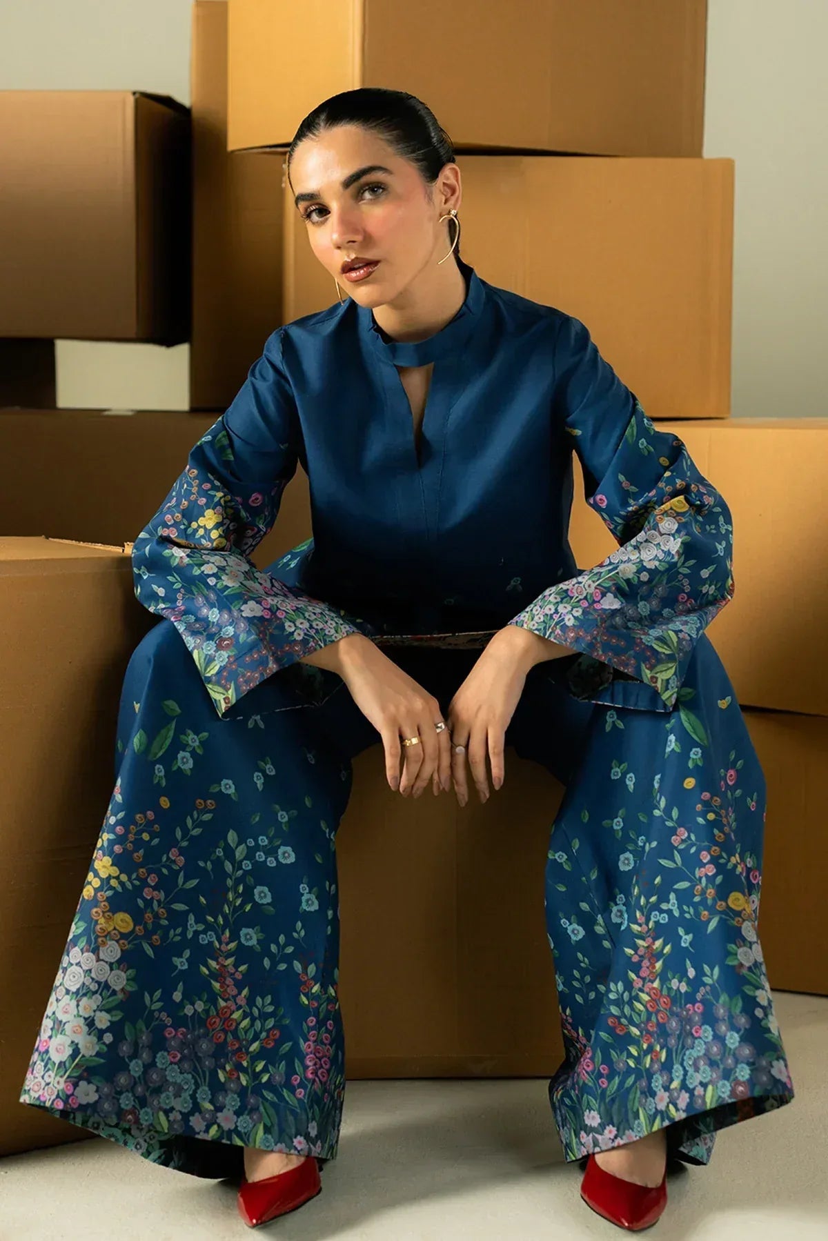 Afrozeh | Cords | Muted - Aqsa Fabrics