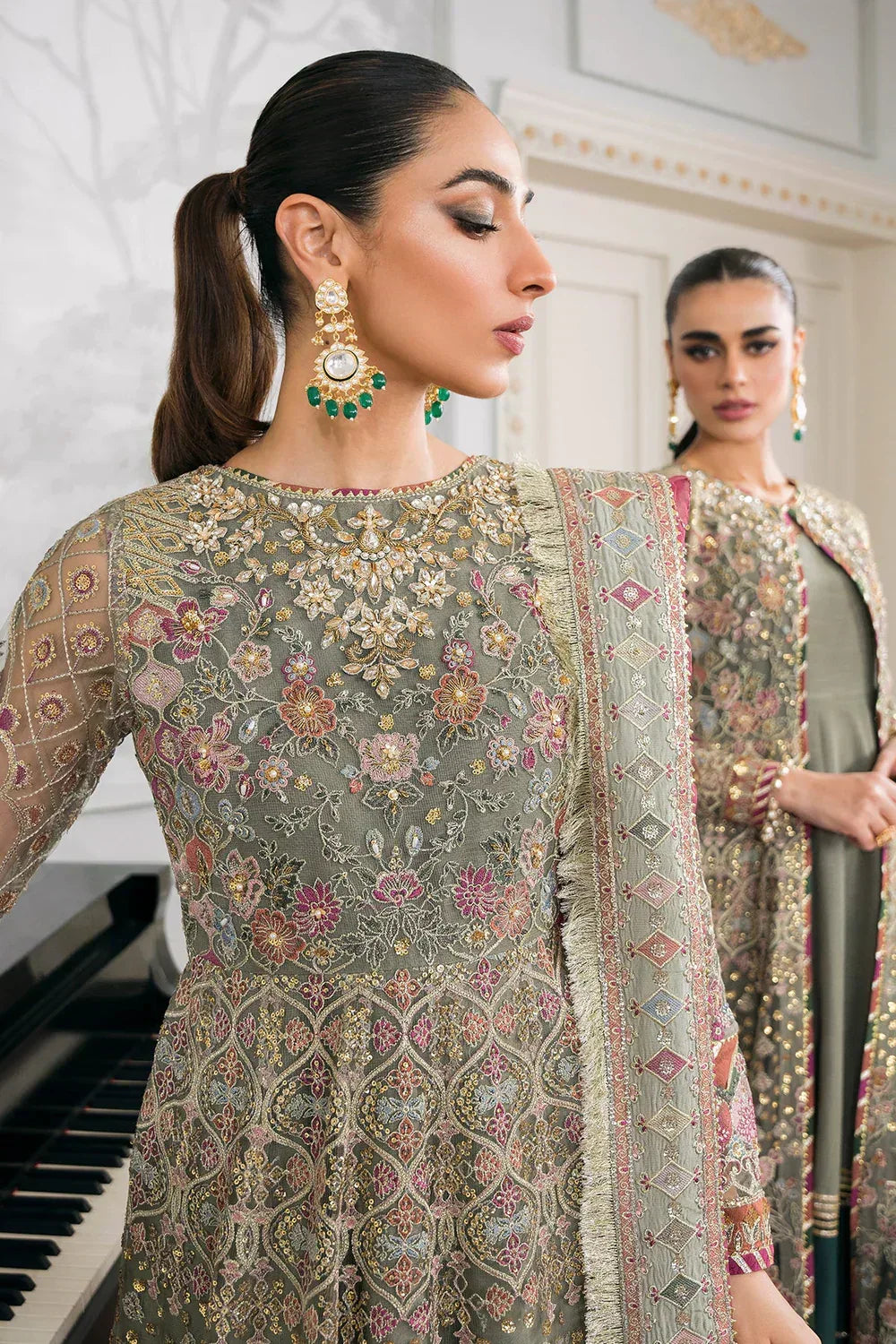 Baroque | Chantelle Embroidered Collection 2024 | CH12-02 - Aqsa Fabrics