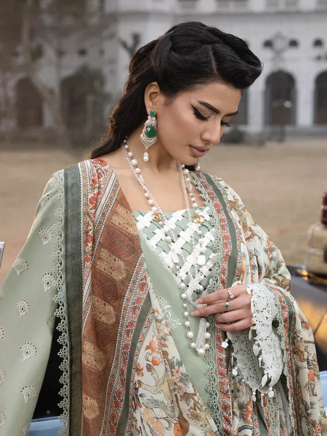 Faiza Faisal | Maya Luxury Lawn | Elena - Aqsa Fabrics