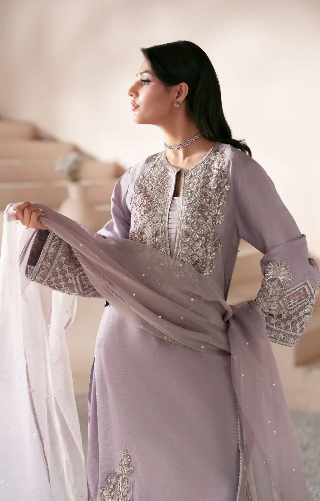 Ajr Couture | Symphony Luxe Festive 25 | Celestia - Aqsa Fabrics