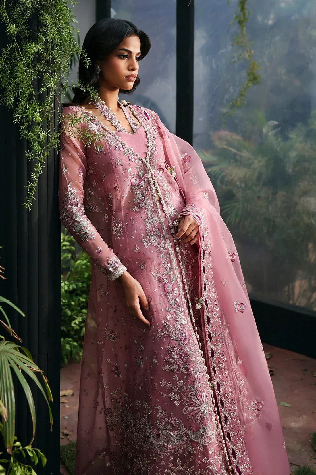 Afrozeh | La Fuchsia 25 | Seraira - Aqsa Fabrics