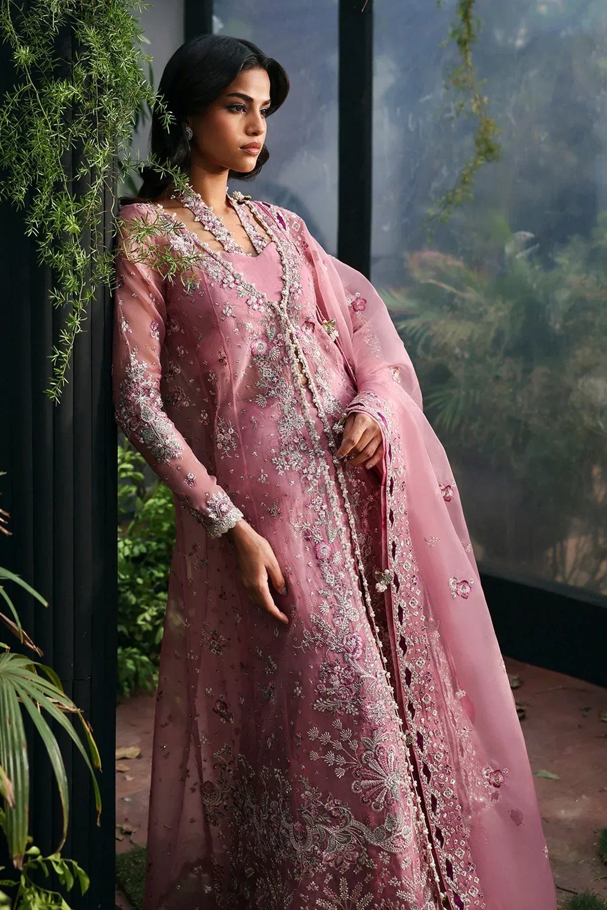 Afrozeh | La Fuchsia 25 | Seraira - Aqsa Fabrics