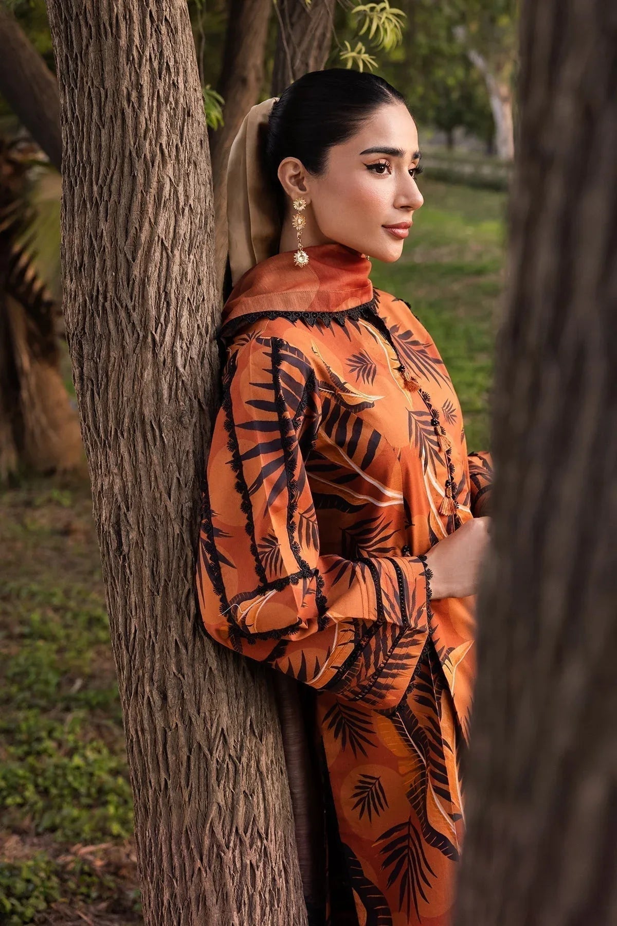 Alizeh | Sheen Lawn Prints 24 | MARIGOLD - Aqsa Fabrics