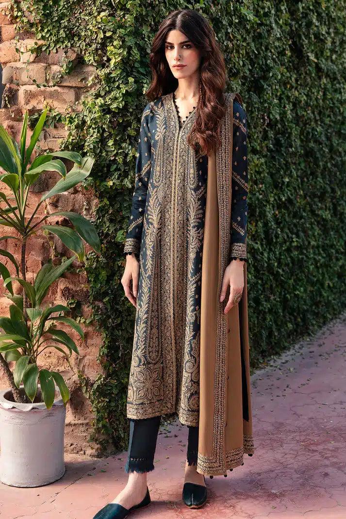 Jazmin | Dastaan Luxury Winter 23 | D2 - Aqsa Fabrics